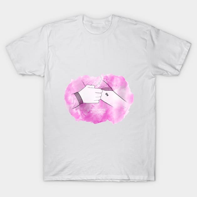 Pink Desing Eleven tattoo T-Shirt by elchicodelab